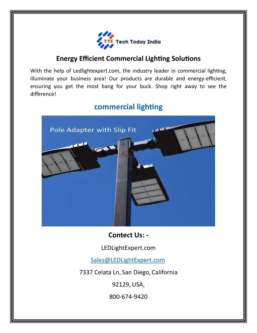 PPT - commercial lighting PowerPoint Presentation, free download - ID ...