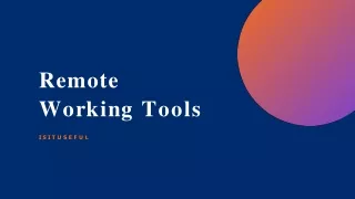 Remote Working Tools