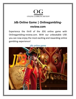 jdb online game onlinegambling review com