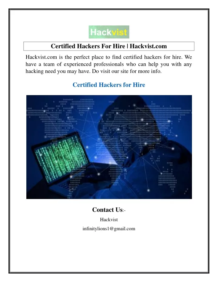 certified hackers for hire hackvist com