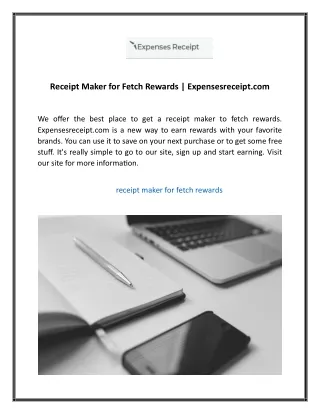 receipt maker for fetch rewards expensesreceipt