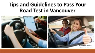 Tips and Guidelines to Pass Your Road Test in Vancouver