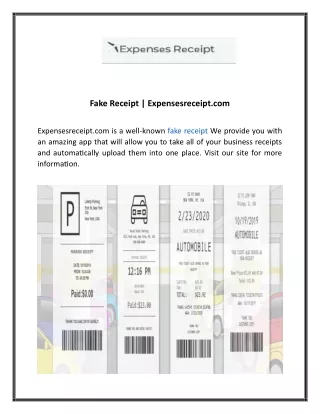 fake receipt expensesreceipt com