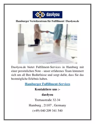 hamburger verteilzentrum f r fulfillment das4you