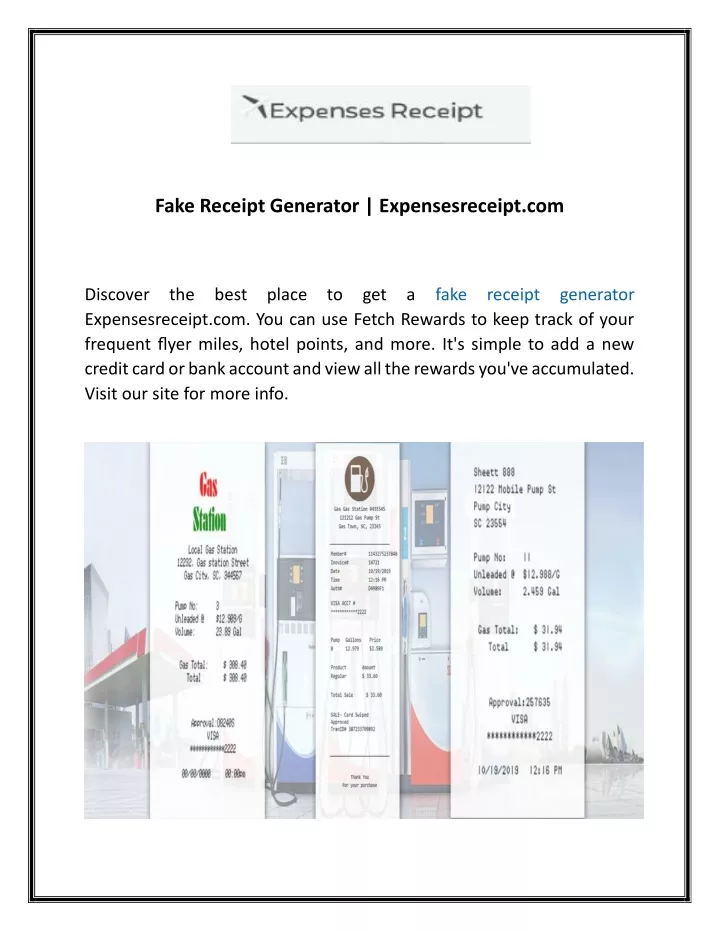 fake receipt generator expensesreceipt com