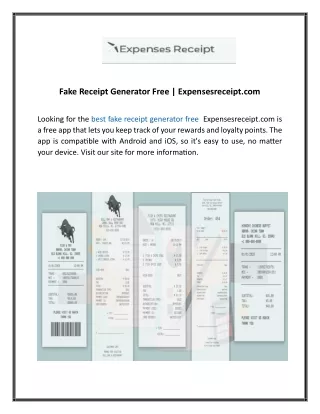 fake receipt generator free expensesreceipt com