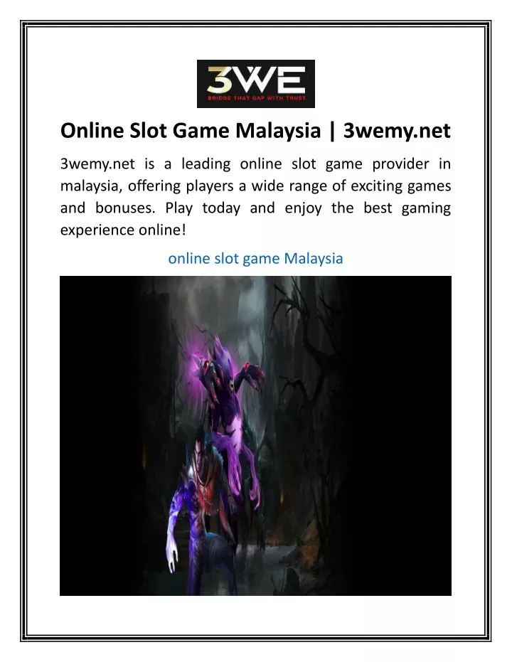 online slot game malaysia 3wemy net