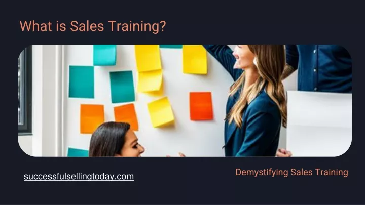 what is sales training