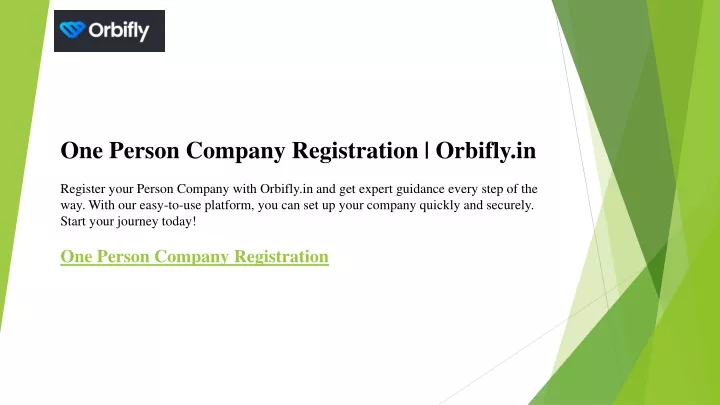 one person company registration orbifly