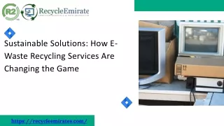Sustainable Solutions: How E-Waste Recycling Services Are Changing the Game