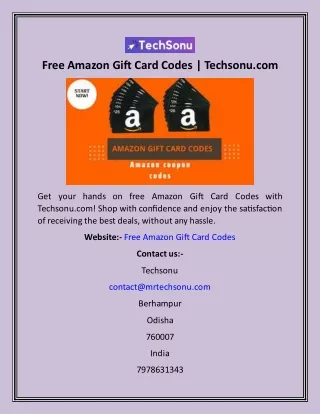 free amazon gift card codes techsonu com