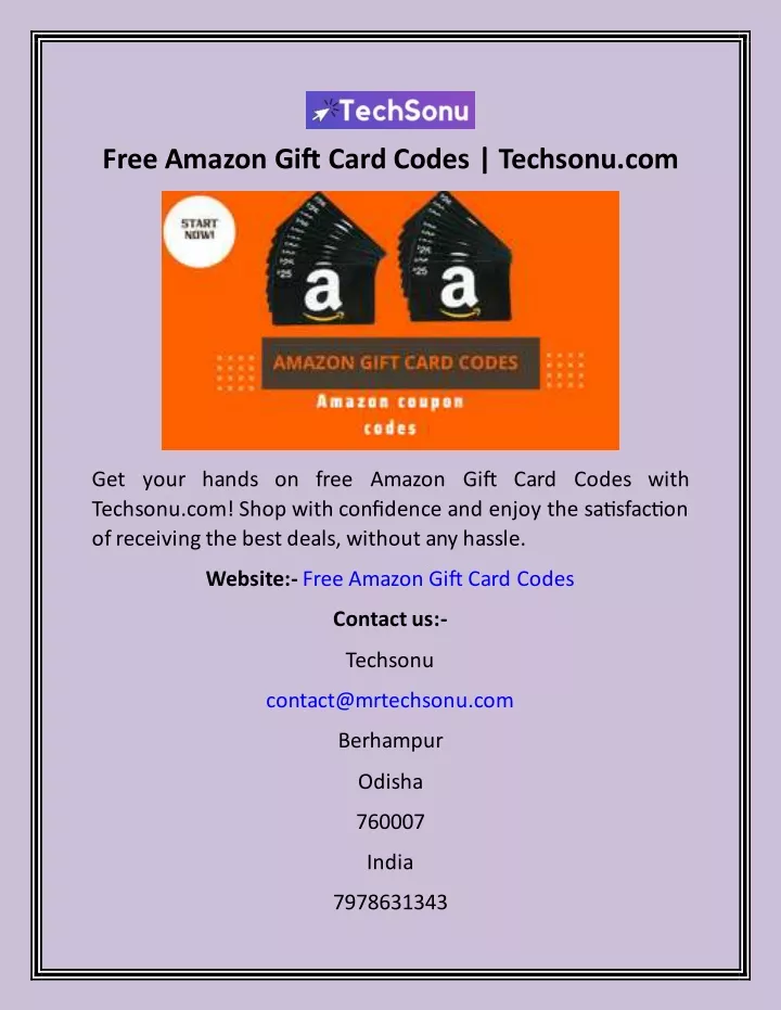 free amazon gift card codes techsonu com