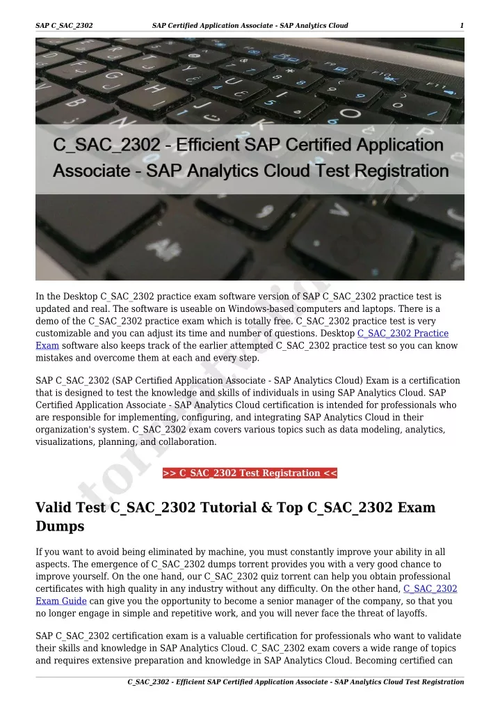 sap c sac 2302