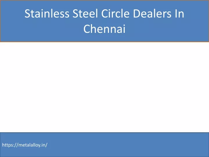 stainless steel circle dealers in chennai