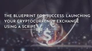 The Blueprint for Success Launching Your Cryptocurrency Exchange Using a Script