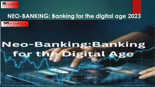 neo banking banking for the digital age 2023