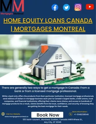 Home Equity Loans Canada | Mortgages Montreal
