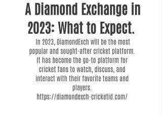 Cricket Fever: A Look at Diamond Exchange in 2023