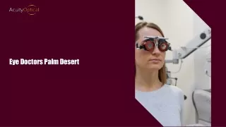 eye doctors palm desert