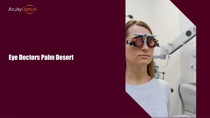 eye doctors palm desert