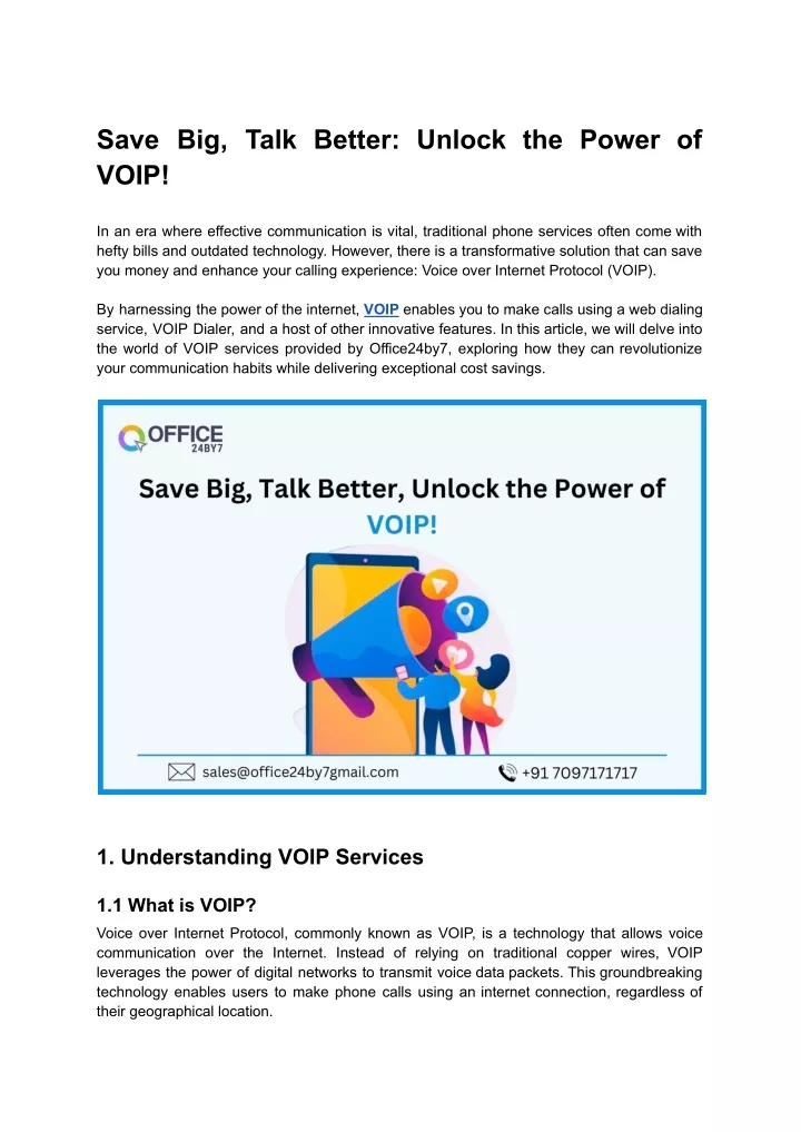 save big talk better unlock the power of voip