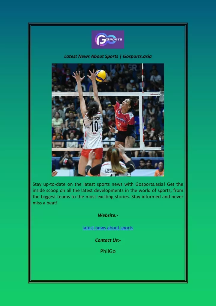 latest news about sports gosports asia