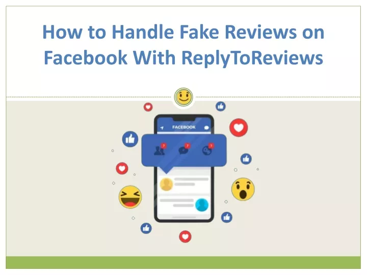 how to handle fake reviews on facebook with replytoreviews