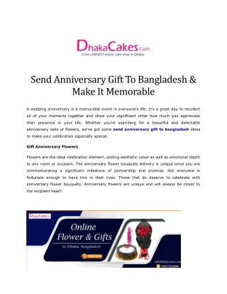 Anniversary Gift Send To Bangladesh
