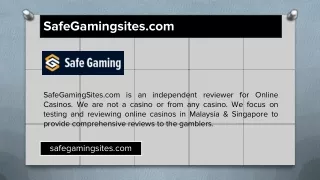 Online casino Singapore