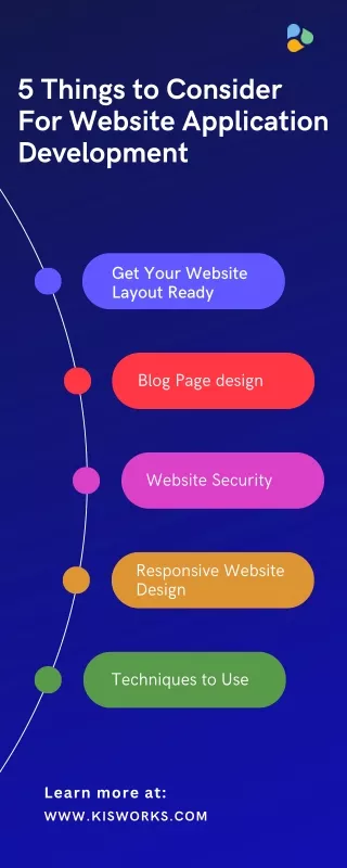 5 things to consider for website application