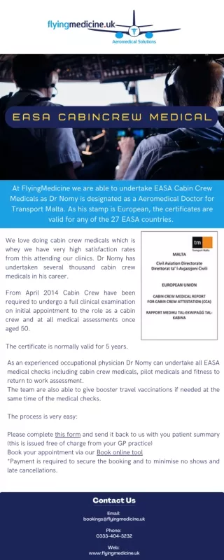 EASA CabinCrew Medical