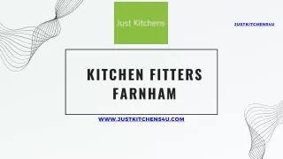 Services provided by kitchen fitters in Farnham