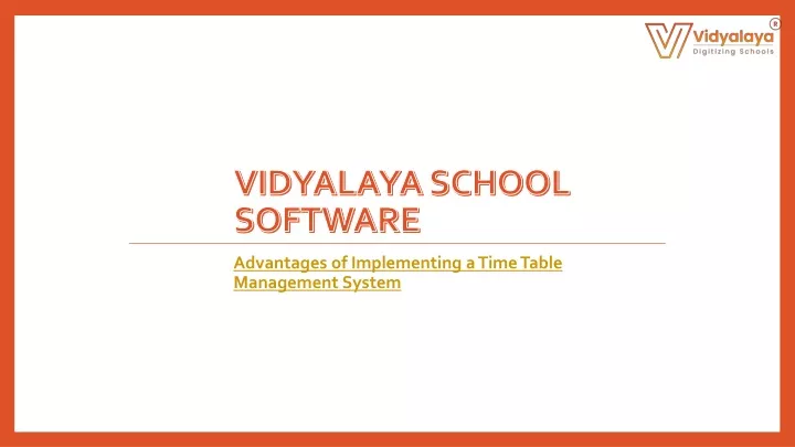 vidyalaya school software