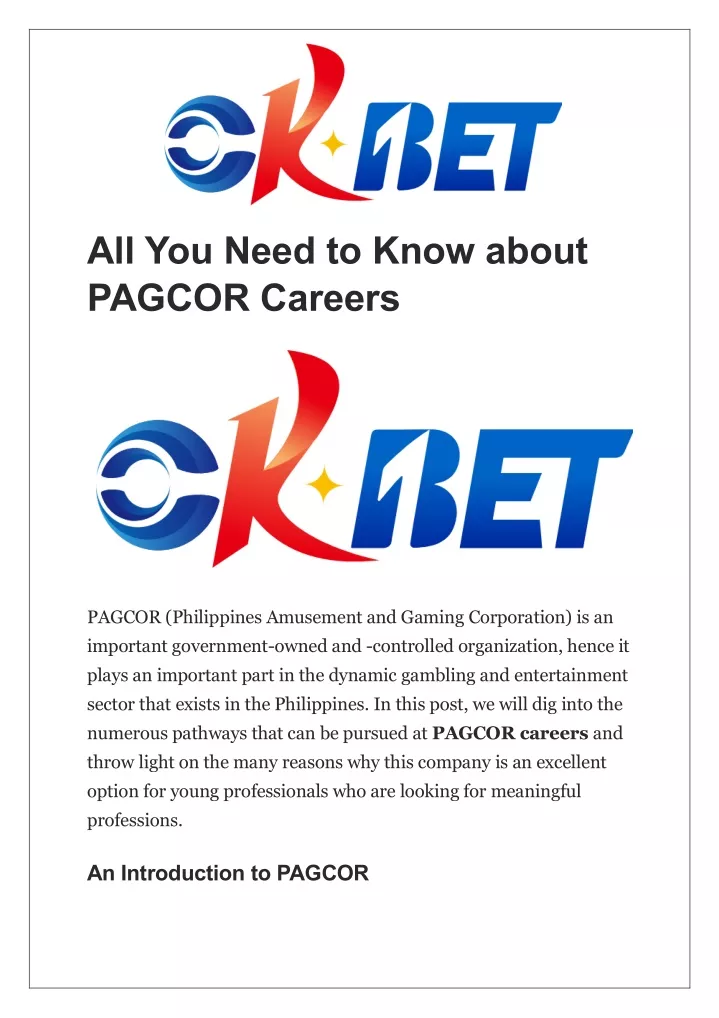 all you need to know about pagcor careers