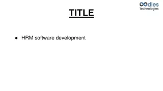 HRM software development
