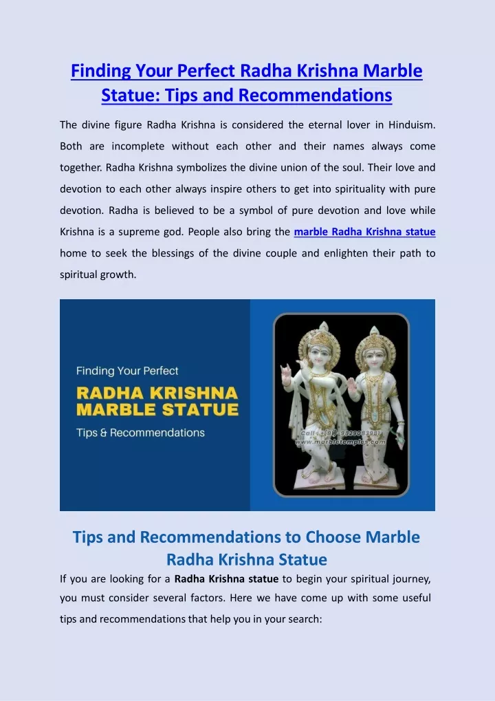 finding your perfect radha krishna marble statue tips and recommendations