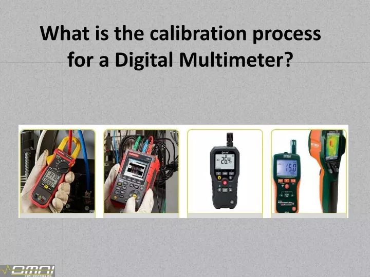 what is the calibration process for a digital multimeter