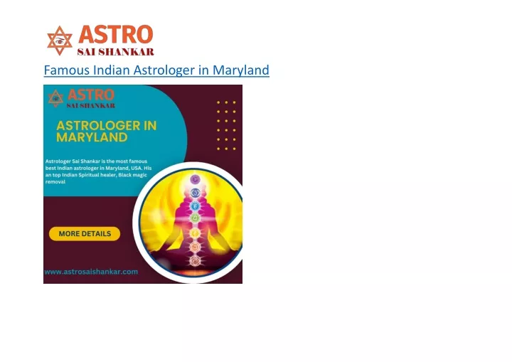 famous indian astrologer in maryland