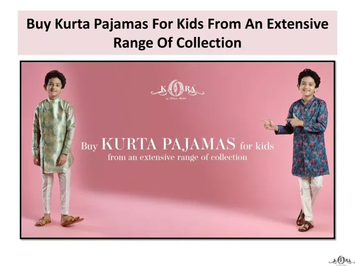 buy kurta pajamas for kids from an extensive range of collection