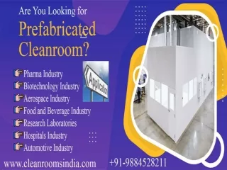 Modular Prefabricated Cleanroom Construction Chennai,Bangalore, Hyderabad, Tamilnadu, India