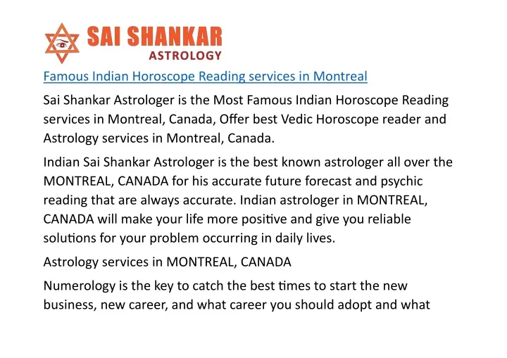 famous indian horoscope reading services