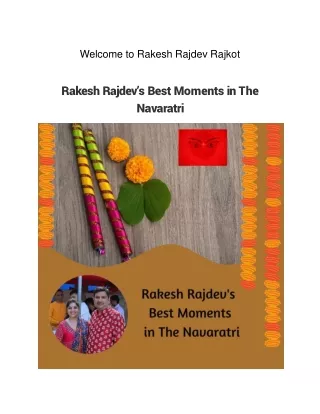 Rakesh Rajdev's Best Moments in The Navaratri