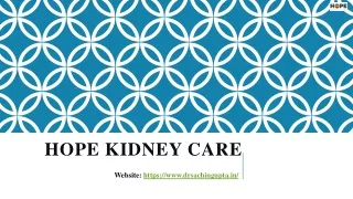 Hope Kidney Care - Top Nephrologists in Thane