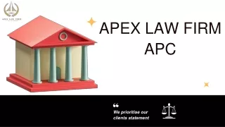 APEX LAW FIRM APC