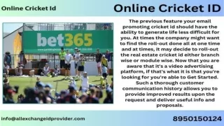 Cricket betting ID provider