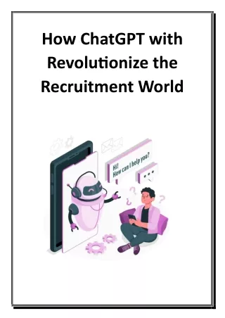 How ChatGPT with Revolutionize the Recruitment World