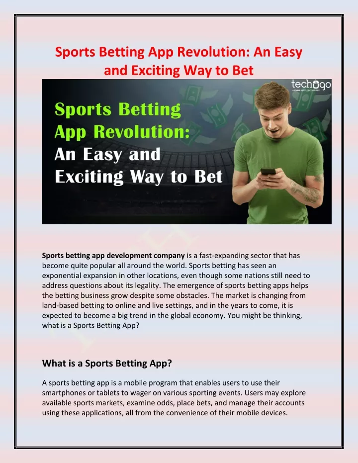 sports betting app revolution an easy