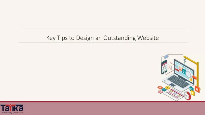 key tips to design an outstanding website