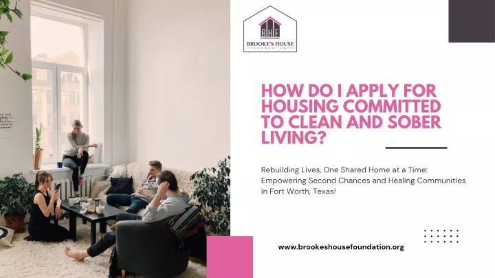 how do i apply for housing committed to clean
