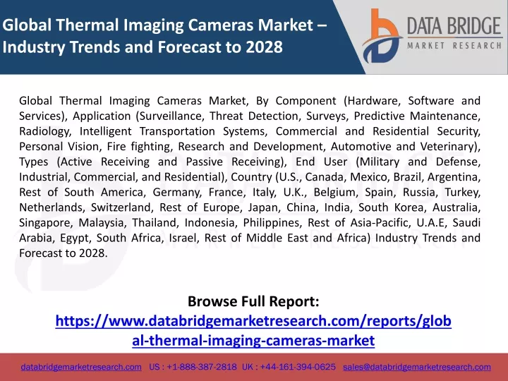 global thermal imaging cameras market industry